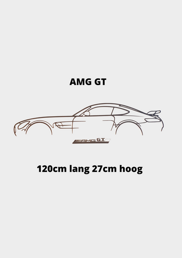 AMG GT shilouet 120x27cm