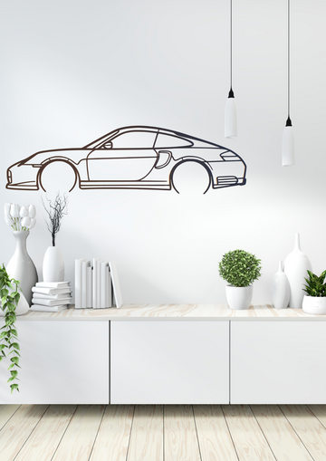 Porsche 911 996 Carrera 4S. silhouet