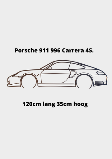 Porsche 911 996 Carrera 4S. silhouet