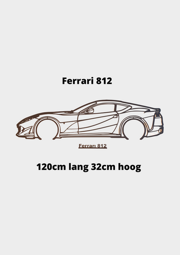 Ferrari 812 shilouet 120x31cm