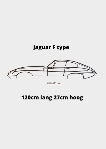 Jaguar F type shilouet 120x27cm