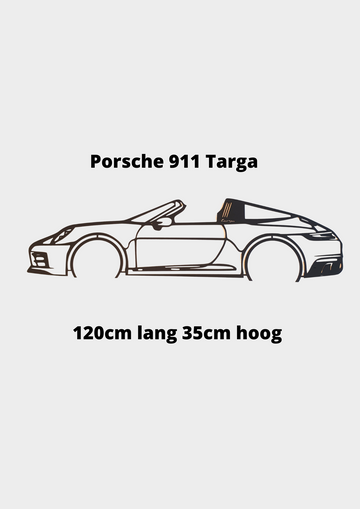 Porsche 911 Targa shilouet 120x32cm