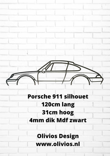 Porsche 911 shilouet vanaf €49.95