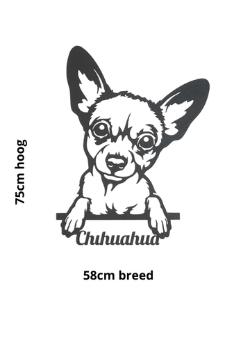 Wall art Chihuahua  75x58cm vanaf 39.95