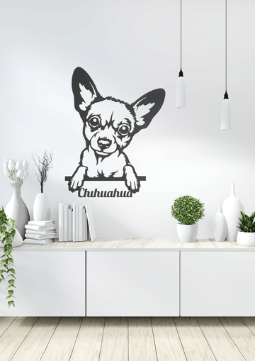 Wall art Chihuahua  75x58cm vanaf 39.95