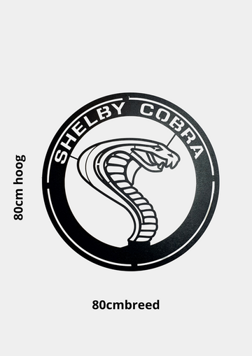 Shelby Cobra logo 80x80cm   (vanaf 39.95)