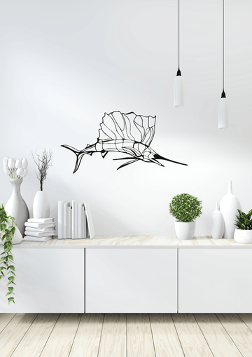 Wall art Zijlvis 100cmx46cm